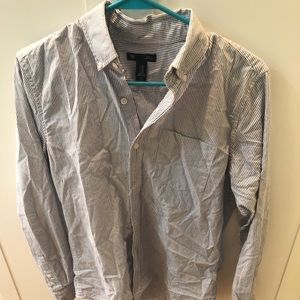 Gap Blue and white pinstripe button down